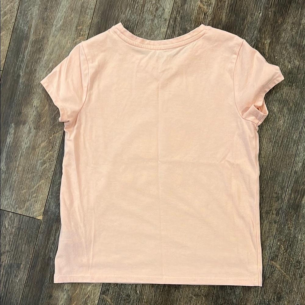 Light Pink Short Sleeve Tee with Bunny Graphic - Picture 6 of 6